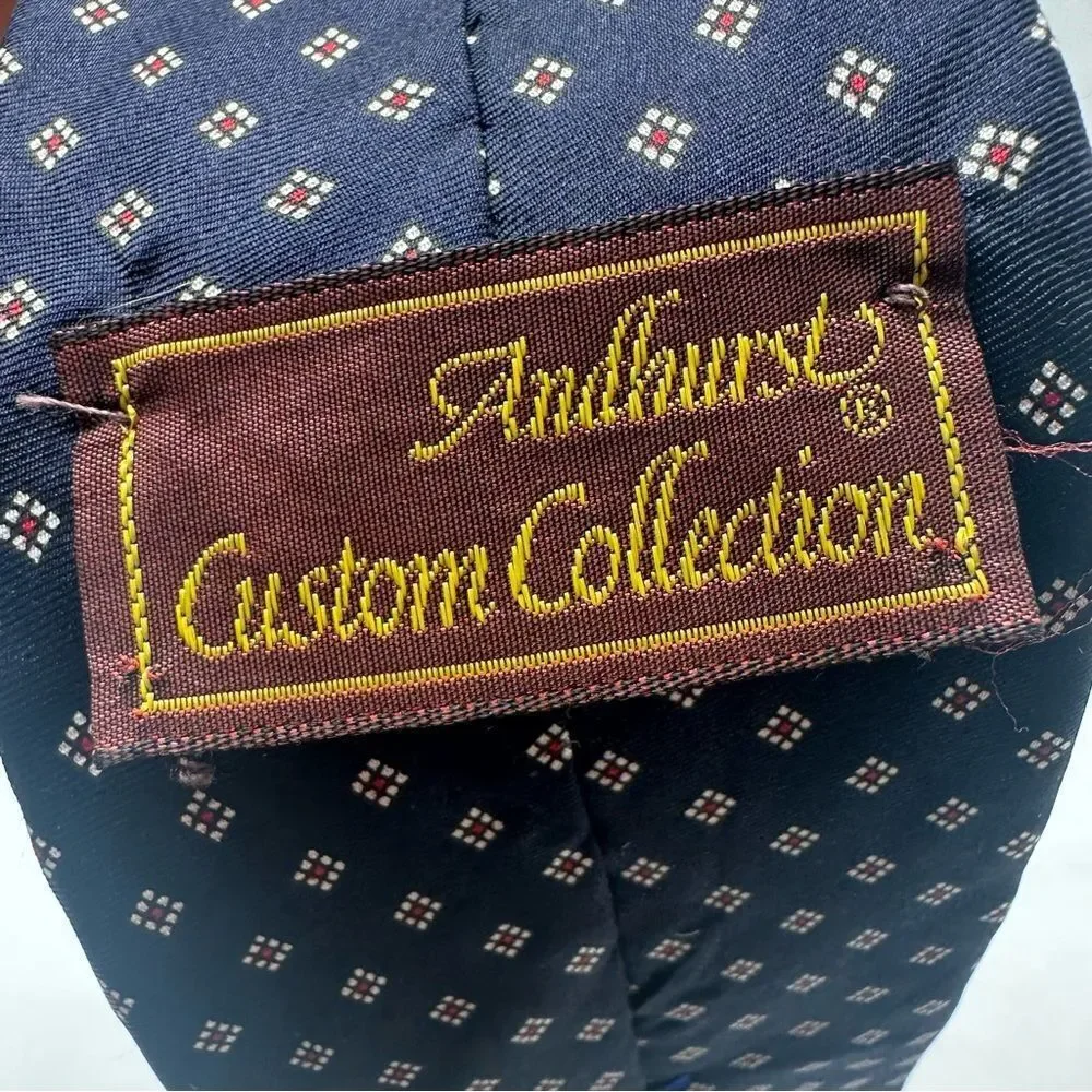Andhurst Mens‎ 100% Silk Tie Necktie,Navy Blue tie,business tie,silk tie